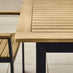 Malva Wood & Black 6-8 Seat Extending Table Garden Dining Set