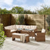 Marbella Beige Rattan 9 Seat Sofa Garden Dining Set