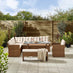Marbella Beige Rattan 9 Seat Sofa Garden Dining Set
