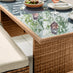 Marbella Beige Rattan 9 Seat Sofa Garden Dining Set