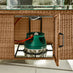 Marbella Beige Rattan 9 Seat Sofa Garden Dining Set with Firepit Table