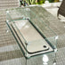 Marbella 6 Seat Grey Rattan Firepit Table Garden Dining Set