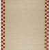 Matilda Beige & Red Check Border Flatweave Rug 160x230cm