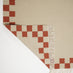 Matilda Beige & Red Check Border Flatweave Rug 160x230cm