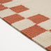 Matilda Beige & Red Check Border Flatweave Rug 200x290cm