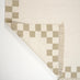 Matilda White & Beige Check Border Flatweave Rug 200x290cm