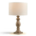 Maurice Grey Turned Wood Style Table Lamp