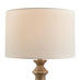 Maurice Grey Turned Wood Style Table Lamp