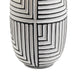 Maze Grey & Black Patterned Ceramic Round Table Lamp