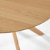 Mette Round Oak Veneer Wood 4-6 Seater Dining Table