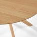 Mette Round Oak Veneer Wood 4-6 Seater Dining Table