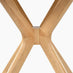 Mette Round Oak Veneer Wood 4-6 Seater Dining Table