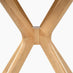 Mette Round Oak Veneer Wood 4-6 Seater Dining Table