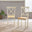 2x Millford Oak and Cream Solid Wood Crossback Dining Chairs