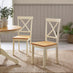 Padstow Cream Wooden Extending Dining Table & 4 Millford Chairs