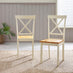 Padstow Cream Wooden Extending Dining Table & 4 Millford Chairs