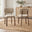 2x Mirelle Beige Boucle Dining Chairs