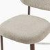Penrose Walnut & Marble Effect Round Dining Table & 4 Beige Mirelle Chairs