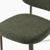 2x Mirelle Green Boucle Dining Chairs