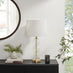 Misha Glass & Brass Bubble Stack Pillar Table Lamp