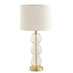 Misha Glass & Brass Bubble Stack Pillar Table Lamp
