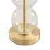 Misha Glass & Brass Bubble Stack Pillar Table Lamp