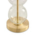 Misha Glass & Brass Bubble Stack Pillar Table Lamp
