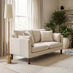 Monroe Beige Chenille Fabric 2 Seater Sofa