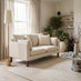 Monroe Beige Chenille Fabric 2 Seater Sofa