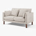 Monroe Beige Chenille Fabric 2 Seater Sofa