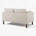 Monroe Beige Chenille Fabric 2 Seater Sofa