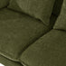 Monroe Green Chenille Fabric 2 Seater Sofa