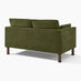 Monroe Green Chenille Fabric 2 Seater Sofa