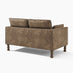 Monroe Brown Faux Leather 2 Seater Sofa