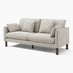 Monroe Beige Chenille Fabric 3 Seater Sofa