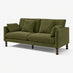 Monroe Green Chenille Fabric 3 Seater Sofa