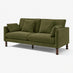 Monroe Green Chenille Fabric 3 Seater Sofa