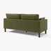 Monroe Green Chenille Fabric 3 Seater Sofa