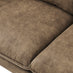Monroe Brown Faux Leather 3 Seater Sofa
