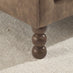 Monroe Brown Faux Leather 3 Seater Sofa