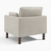 Monroe Beige Chenille Fabric Armchair