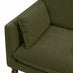 Monroe Green Chenille Fabric Armchair