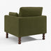 Monroe Green Chenille Fabric Armchair