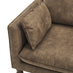 Monroe Brown Faux Leather Armchair