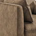 Monroe Brown Faux Leather Armchair