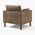 Monroe Brown Faux Leather Armchair