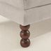 Monroe Beige Chenille Fabric Footstool