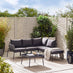 Maldives Grey Rattan & Grey 5 Seat Garden Sofa Set