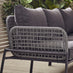 Maldives Grey Rattan & Grey 5 Seat Garden Sofa Set