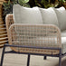Maldives Beige Rattan & Taupe 5 Seat Garden Sofa Set